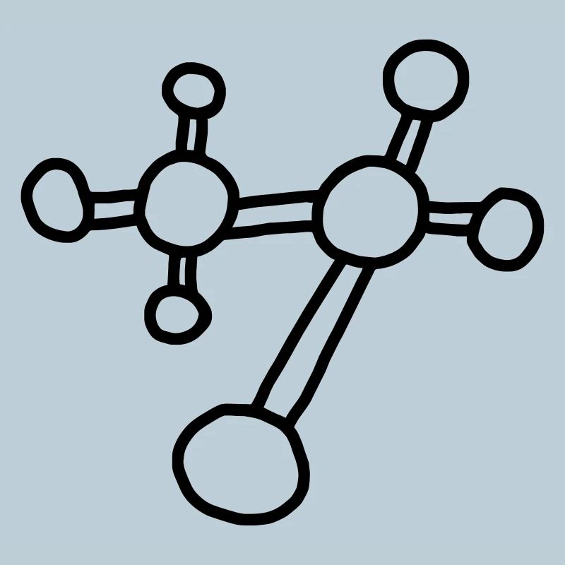 Molécule atomique / physique mécanique réseau atomique