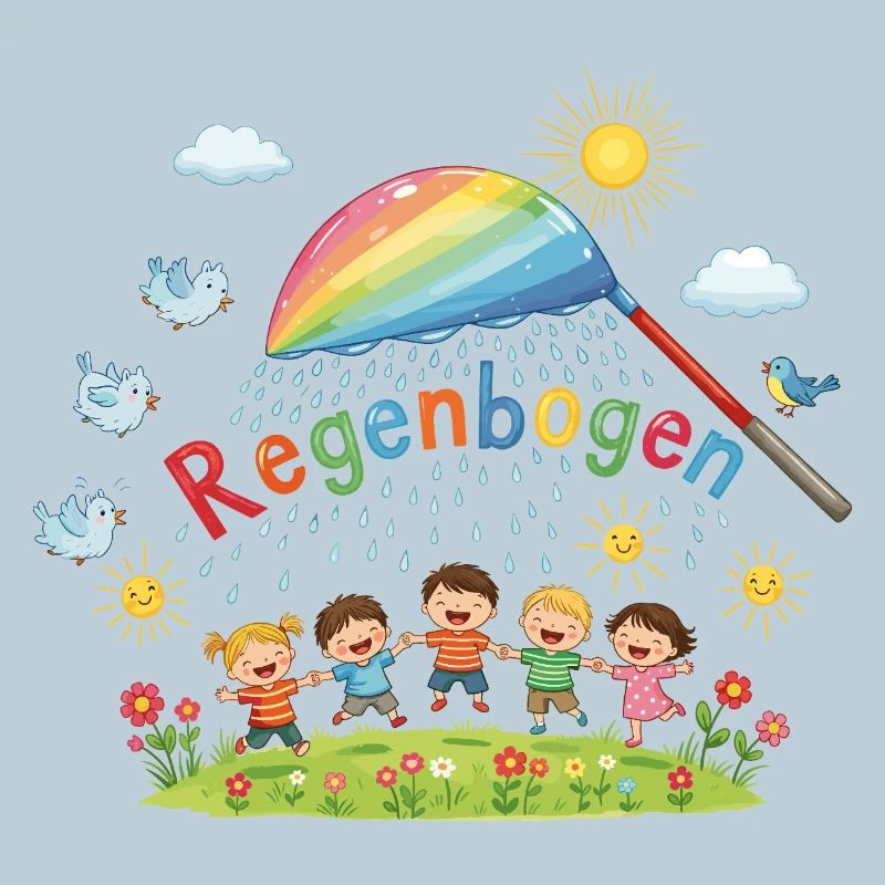 Regenbogen-Kinder-Freude