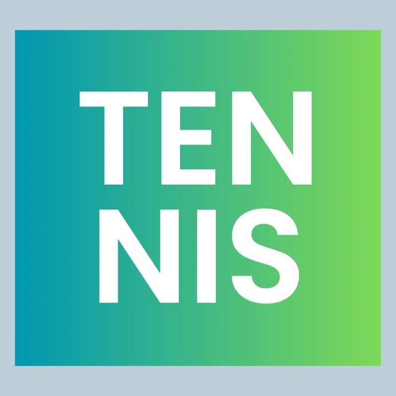 Tennis Gradient Typography