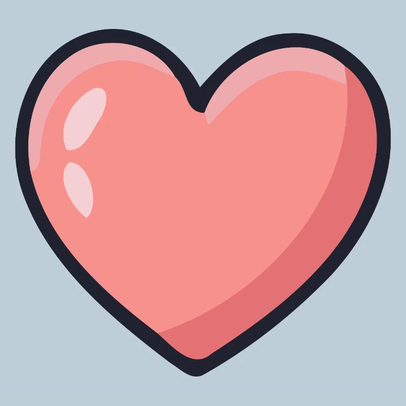 Graphic Rosé Heart