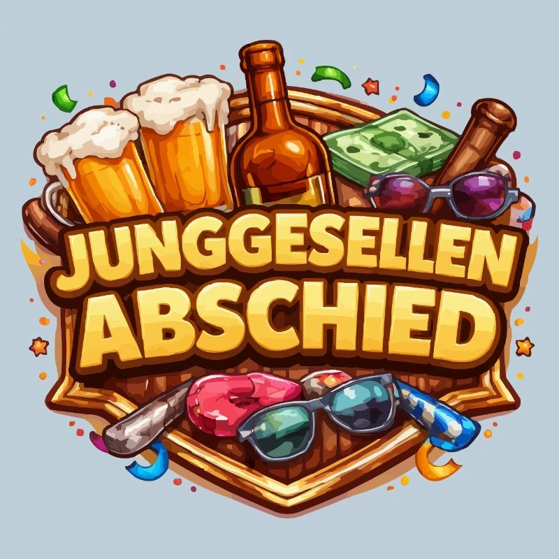 Junggesellenabschied Feierdesign