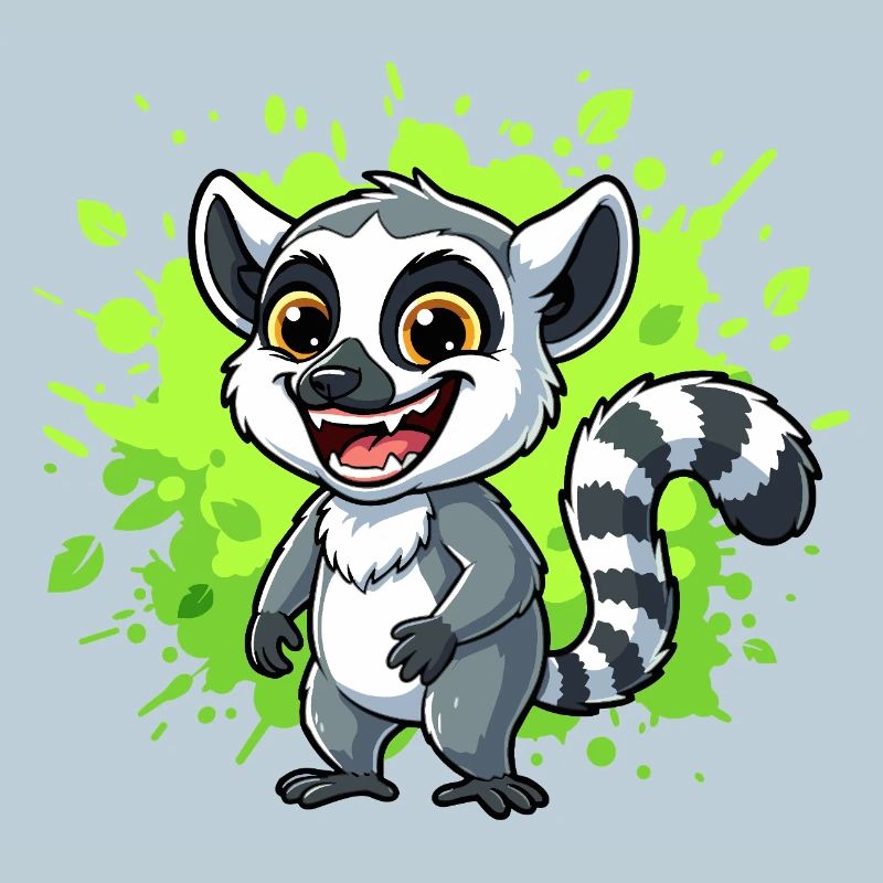 Lemur Neon Splash