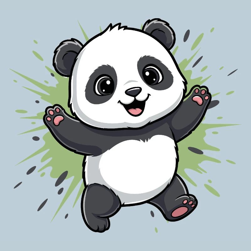 Fond du Panda Spritz Câlin