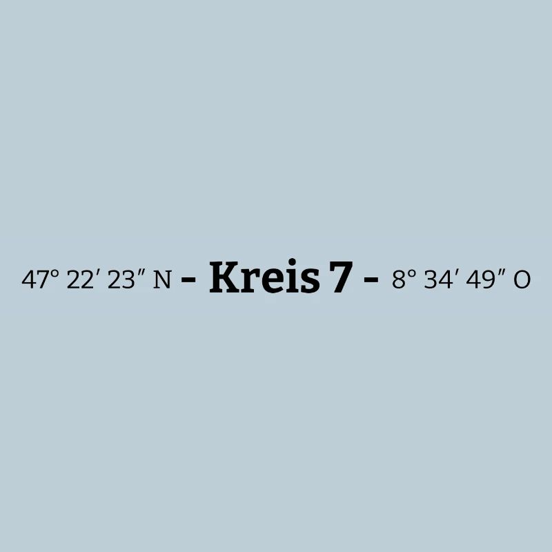Coordinates District 7 Zurich
