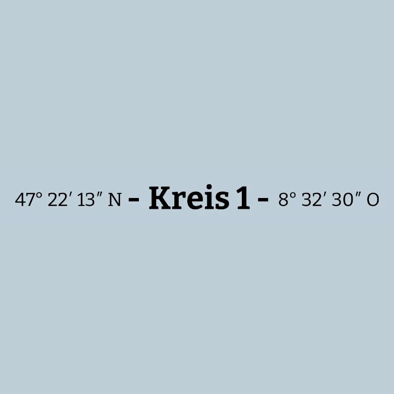 Coordinates District 1 Zurich