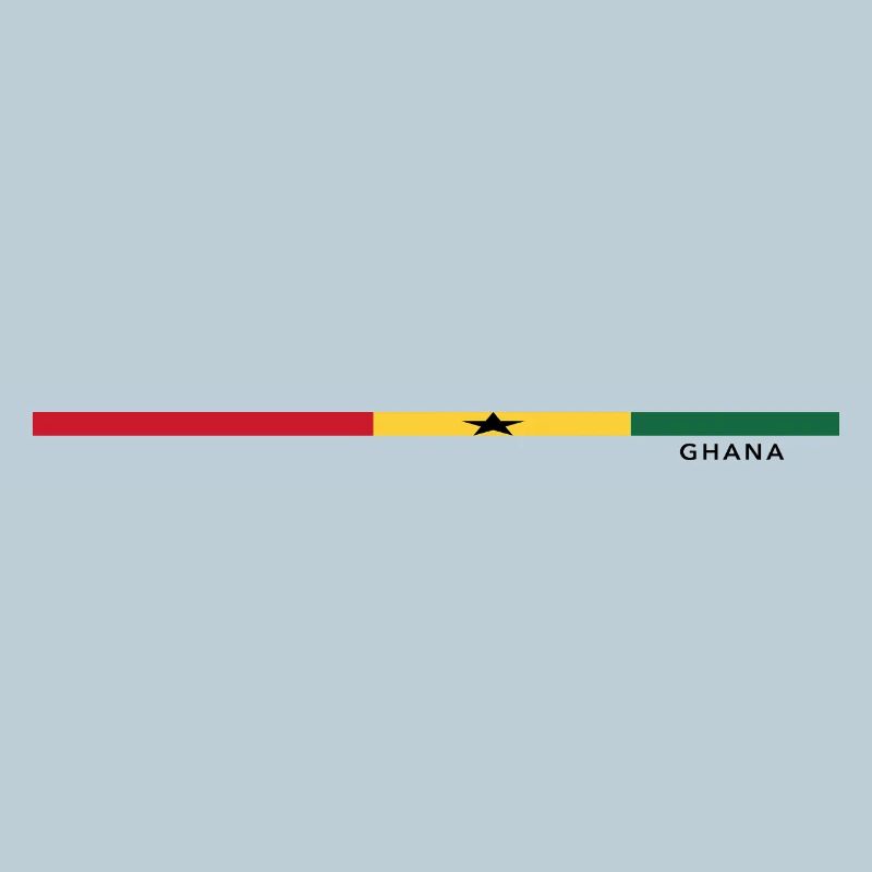 Le drapeau du Ghana avec style