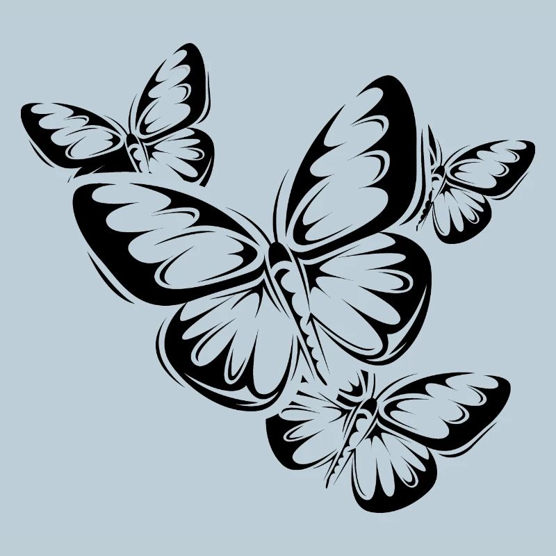 Illustration d’icône de la nature de vol de papillon