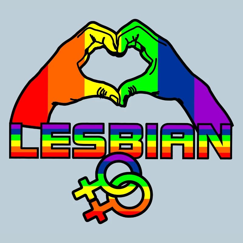 Regenbogen lesbies stolzes Logo 4