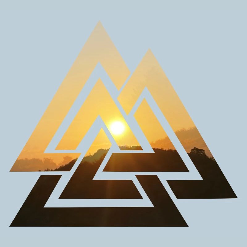 Valknut Wotansknoten Valhalla Sun
