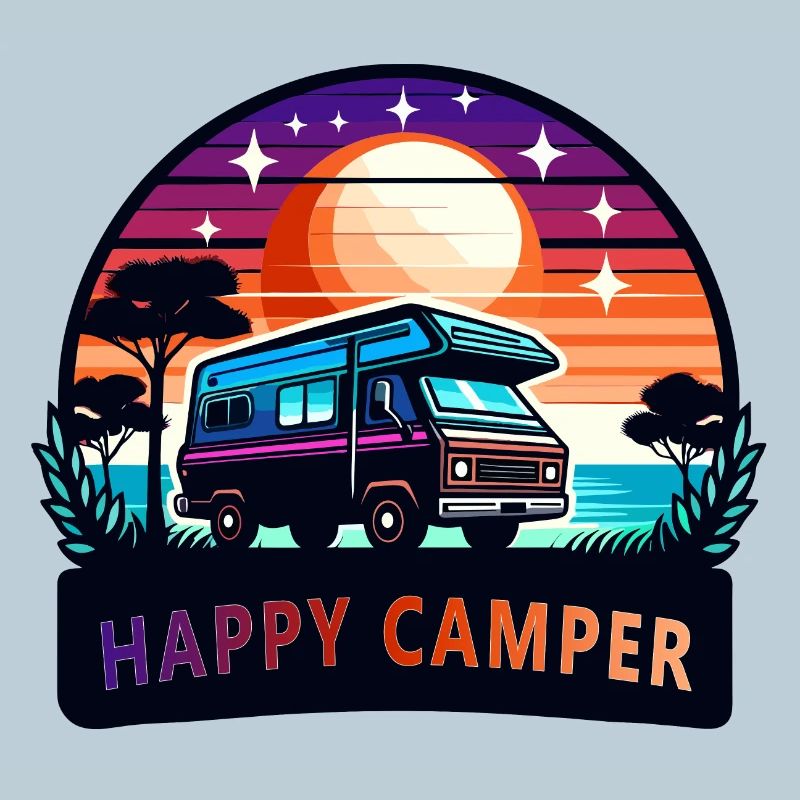 Sunset Happy Camper Van