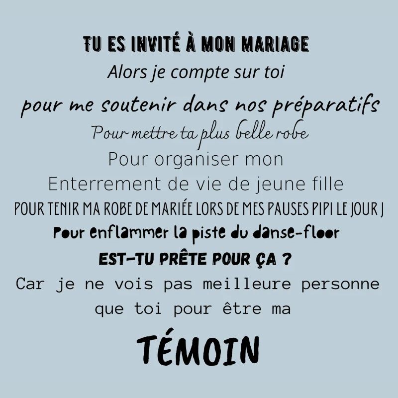 témoin de mariage 