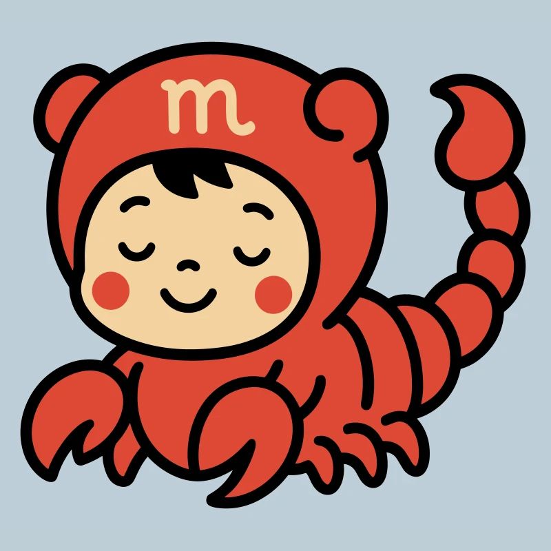 Signe du zodiaque Astro Scorpion mignon