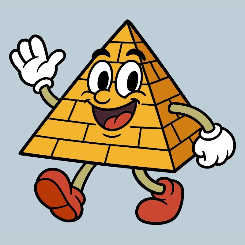 Sprechende verrückte Pyramide
