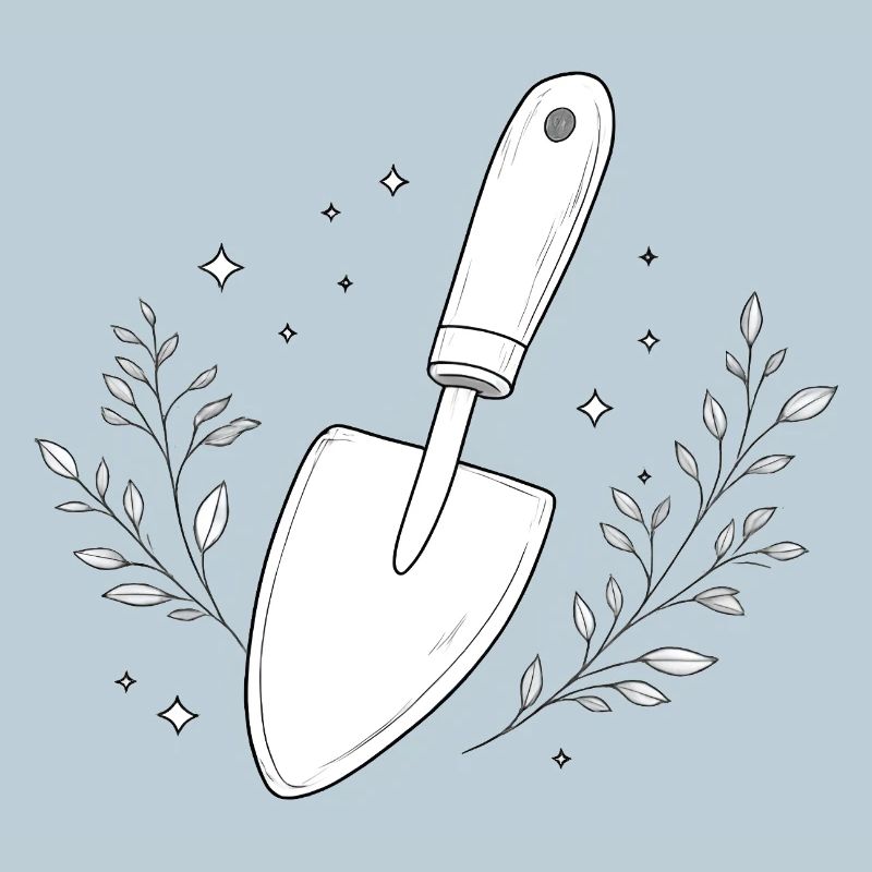 Garden Shovel Line Study