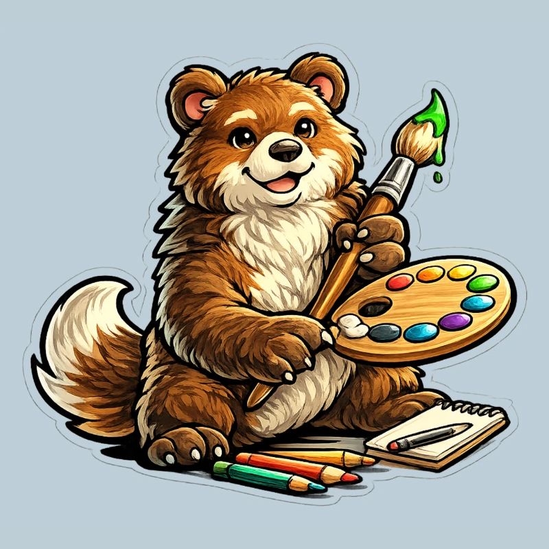 Bear avec l’Art en palette de couleurs