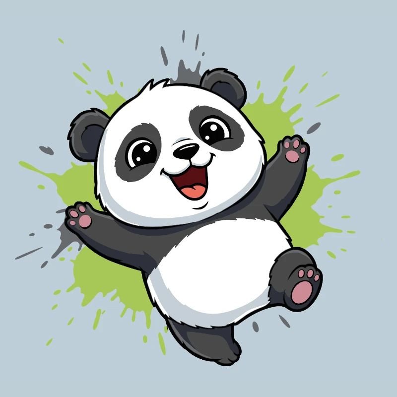 Panda Splash Happy Joy