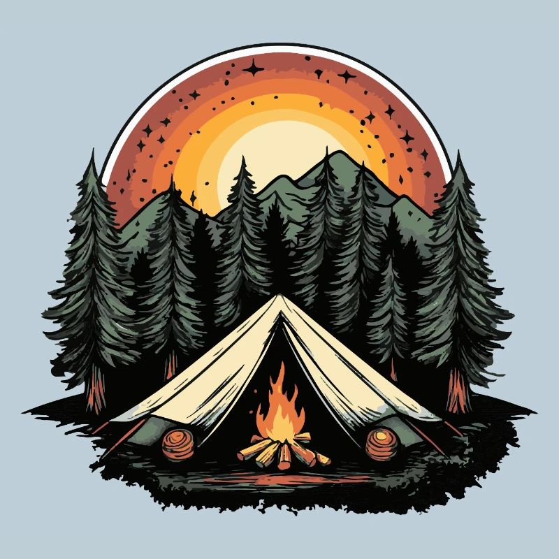 Camping Wald Zelt
