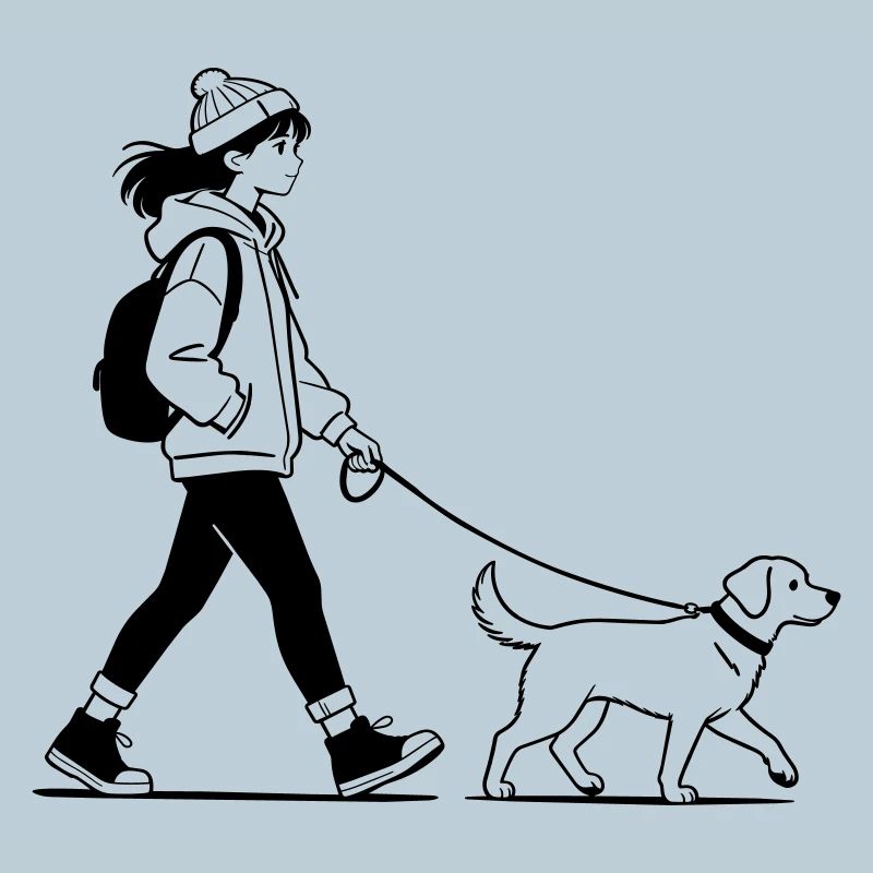 Gassi gehen mit dem Hund