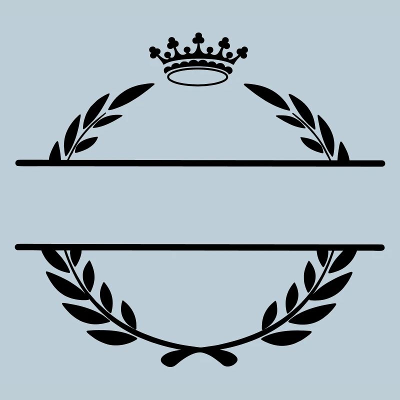 Lauwerkrans name banner with crown