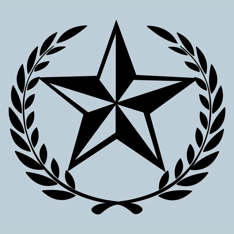 Stern im Lorbeerkranz