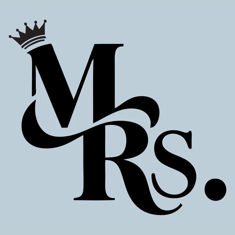 Mrs. & Krone, personalisierbar
