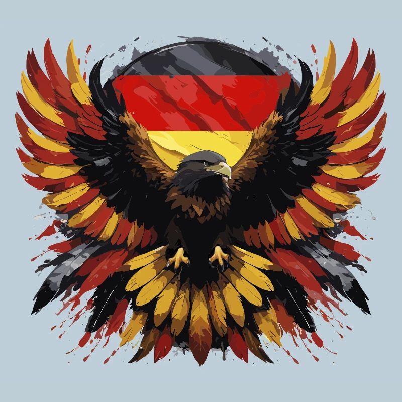 German eagle black-red-yellow
