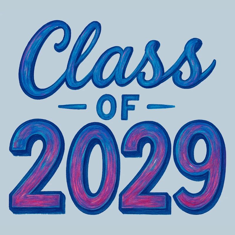 Abschlussklasse von 2029, stilisierter Text