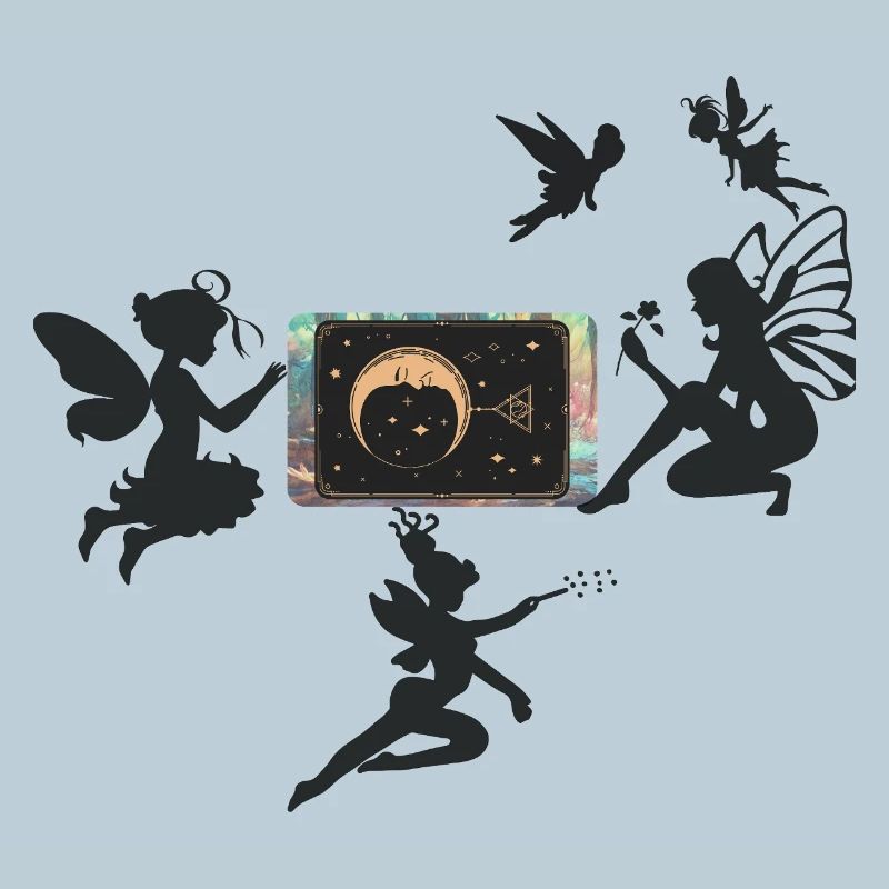 Crescent Moon with Stars