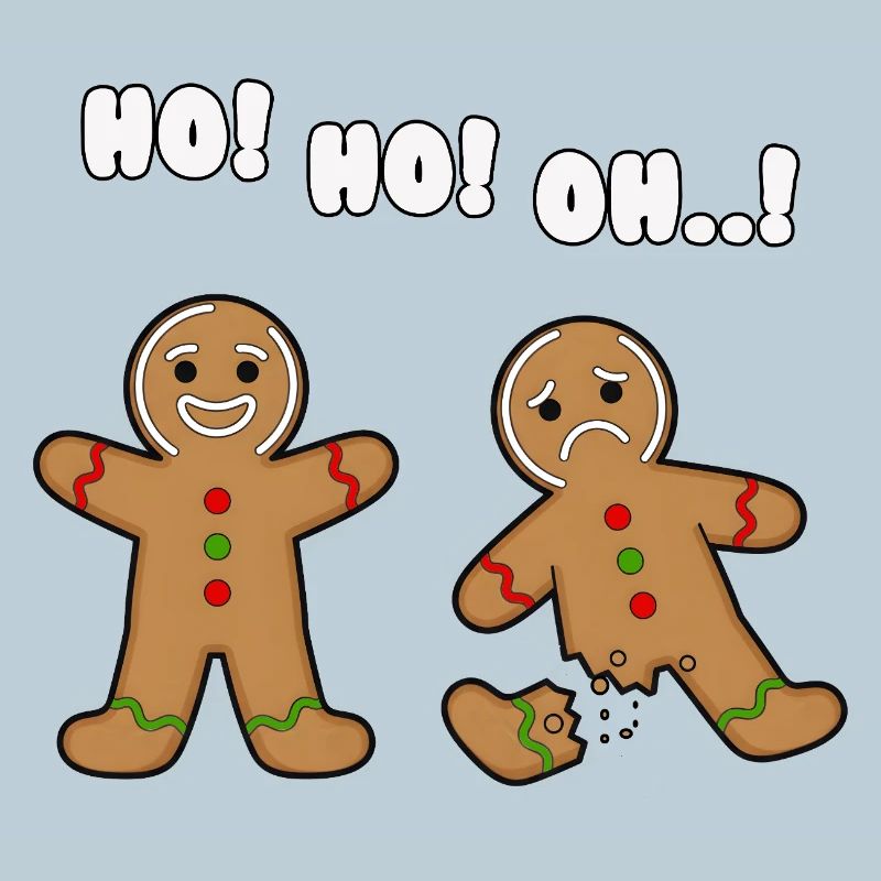 gingerbread Christmas Broken and Merry