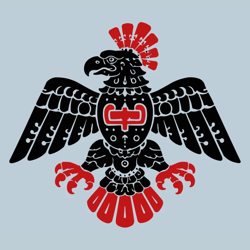Aztec Eagle Totem Pattern