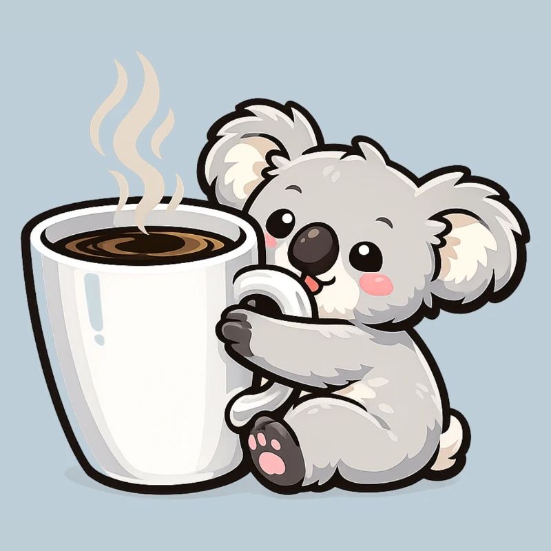 Coffee Mug Koala Cuddle Magic