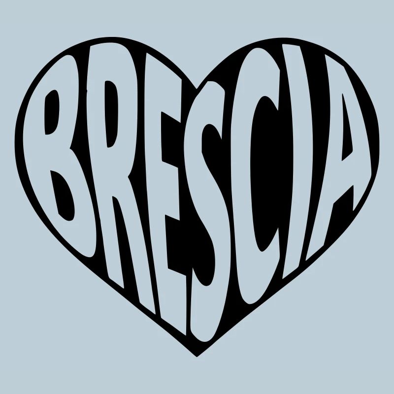 Typographie du cœur de Brescia