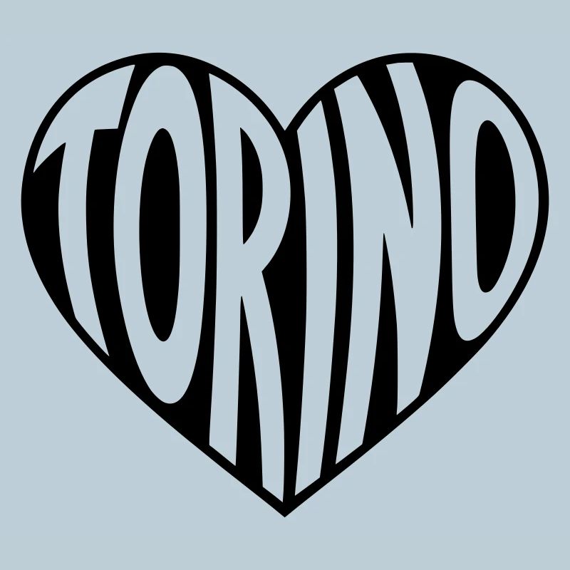 Torino, Turin Herz Typografie 