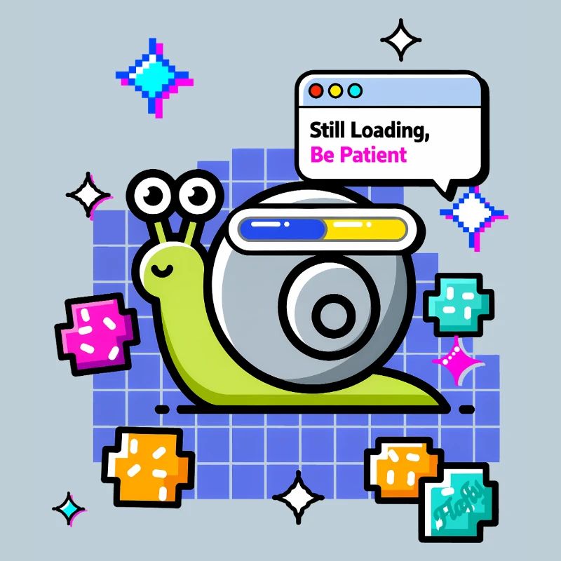 🐌 Still Loading – Meditating Snail on Wi-Fi Route