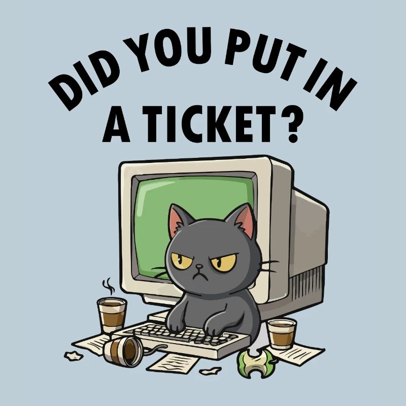 Helpdesk Cat demande, vous avez créé un ticket