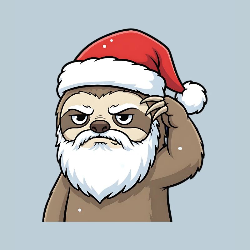 Christmas Sloth – Grummel Santa Look