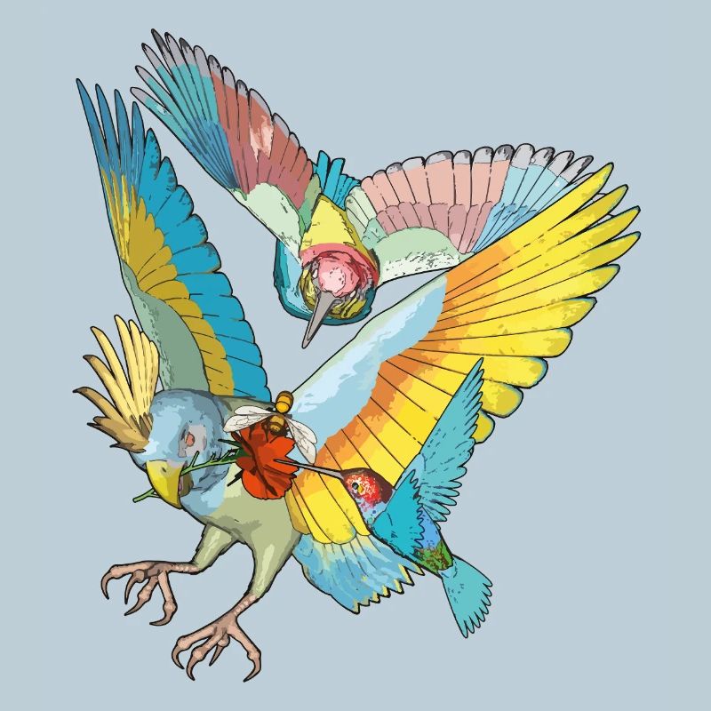 Oiseaux colorés