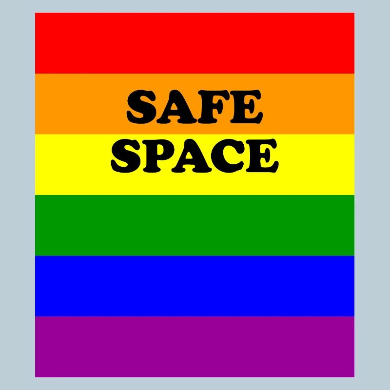 LGBT safe space rainbow flag