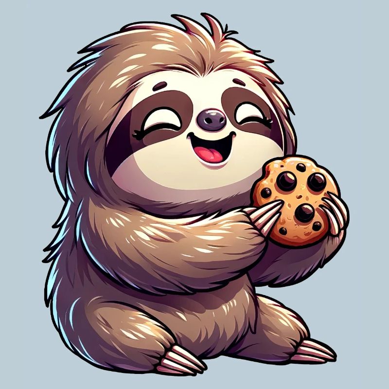 Sloth Cute Biscuit Cookie Delight