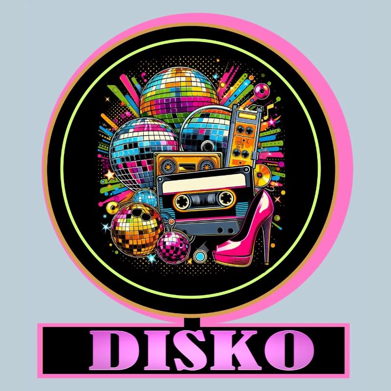 Disco Retro Kassette Neon Glanz