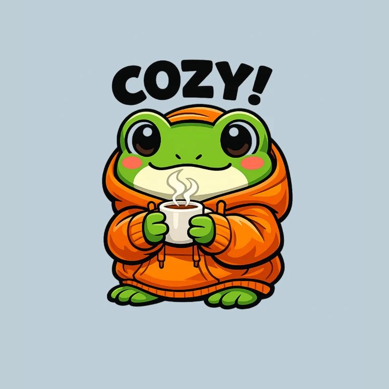 Cozy Frog Pullover Hoodie