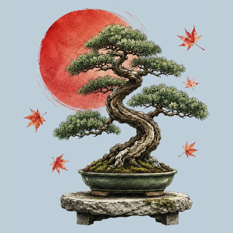Bonsai Red Sun