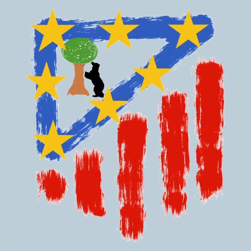 Étoiles rouges et blanches