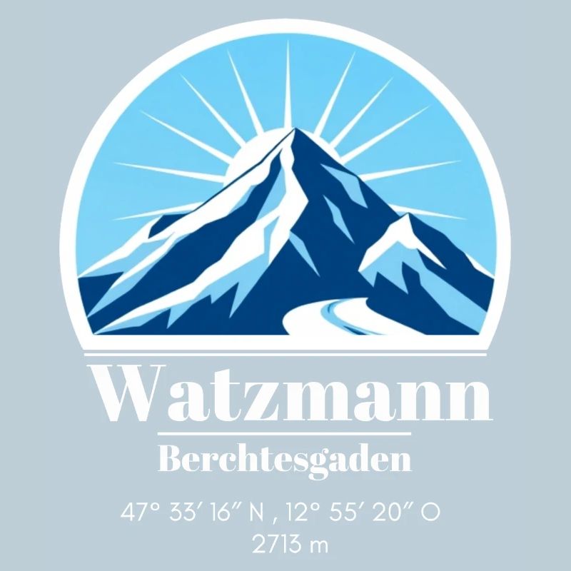 Watzmann Berchtesgaden Ski Winter Mountain