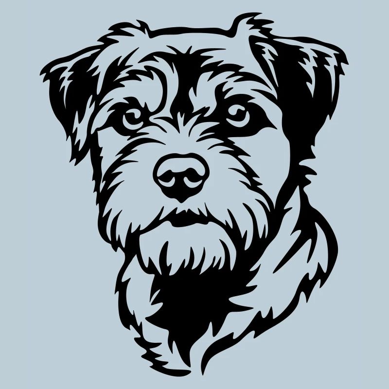 Tête de terrier de la frontière