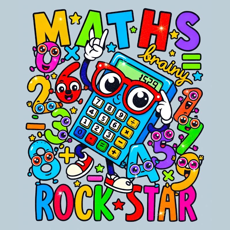 Math Rock Star Rechner Neon