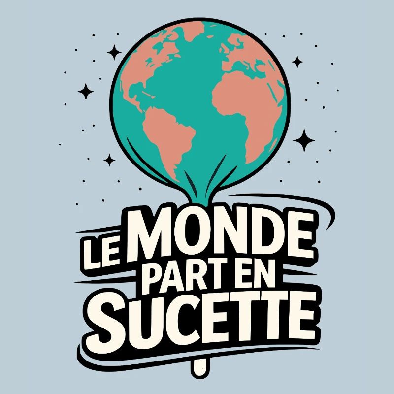 Le Monde Part en Sucette Globe Pop