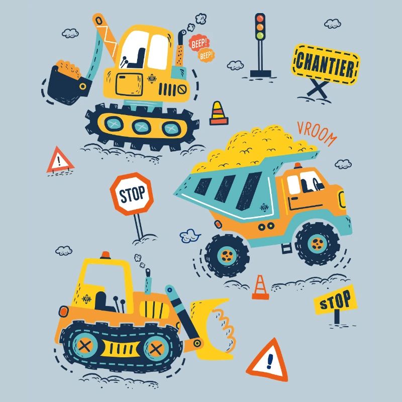 Construction Machinery, Cute Excavator Driver