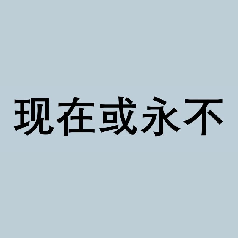 Jetzt oder nie auf chinesisch