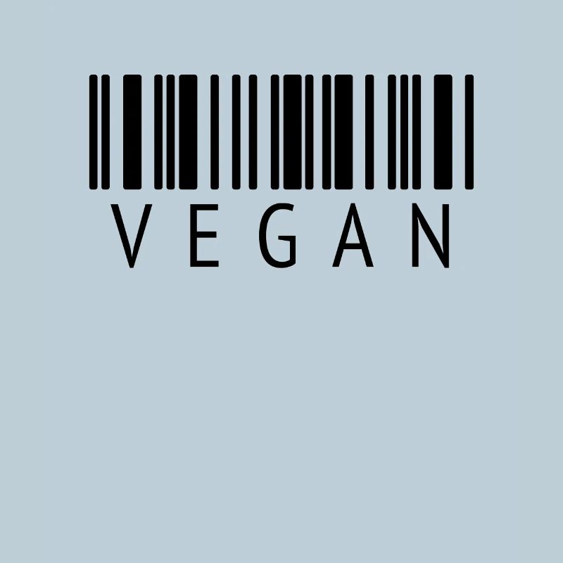 VEGAN Design with Barcode - T-Shirt for Vegans